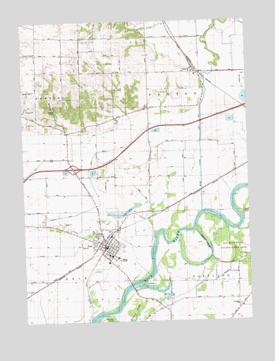 Erie, IL USGS Topographic Map