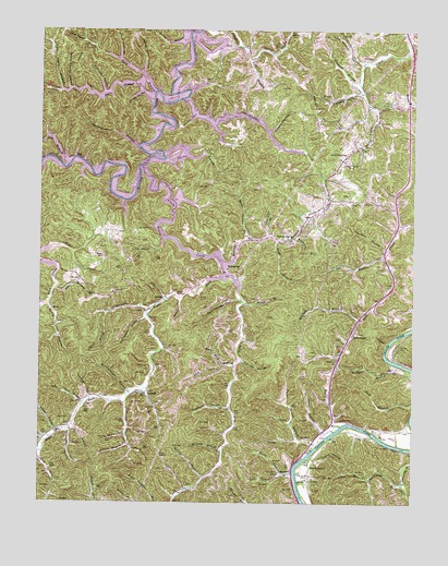 Adams, KY USGS Topographic Map