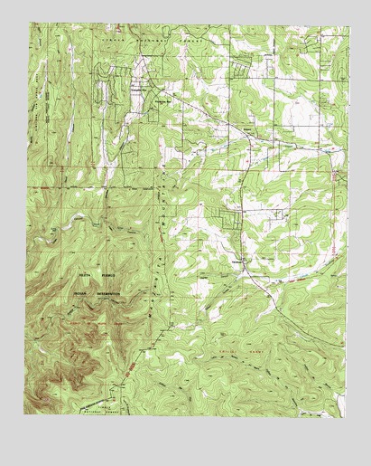 Escabosa, NM USGS Topographic Map