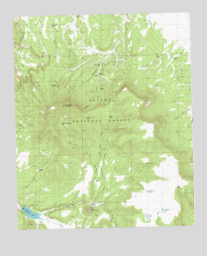 Escondido Mountain, NM USGS Topographic Map