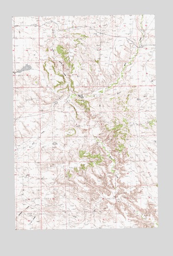 Eskay NW, MT USGS Topographic Map