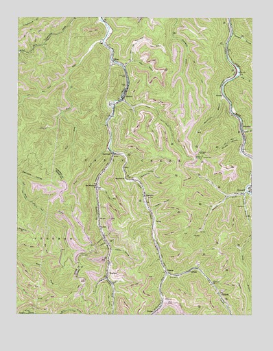 Eskdale, WV USGS Topographic Map