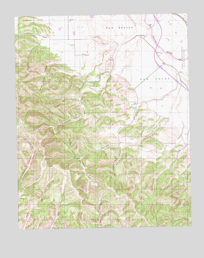 Espinosa Canyon, CA USGS Topographic Map