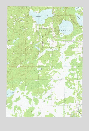 Esquagamah Lake, MN USGS Topographic Map