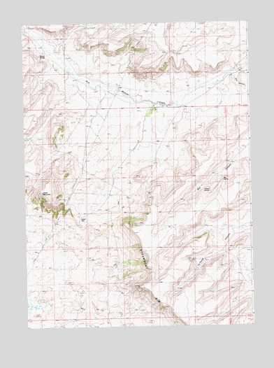 Essex Mountain, WY USGS Topographic Map