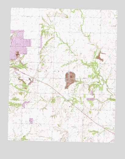 Estella, OK USGS Topographic Map