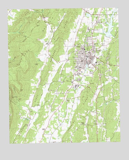 LaFayette, GA USGS Topographic Map