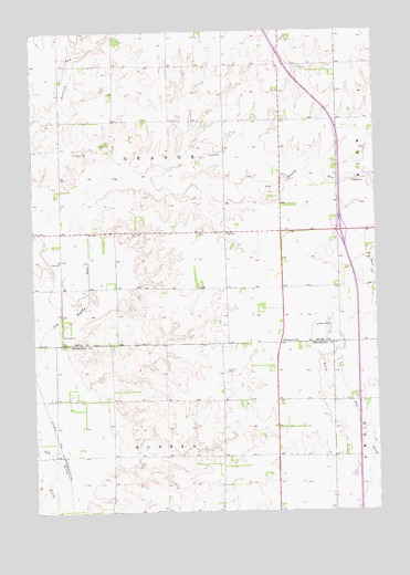 Estelline SE, SD USGS Topographic Map