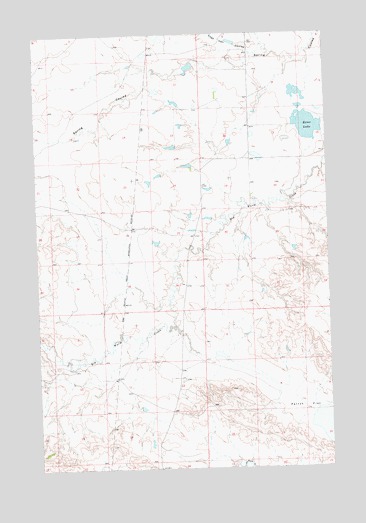 Ester Lake, MT USGS Topographic Map