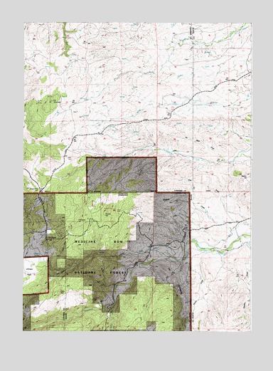 Esterbrook, WY USGS Topographic Map