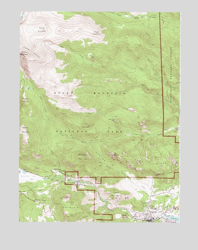 Estes Park, CO USGS Topographic Map