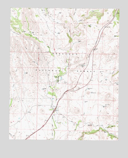 Estler Peak, AZ USGS Topographic Map