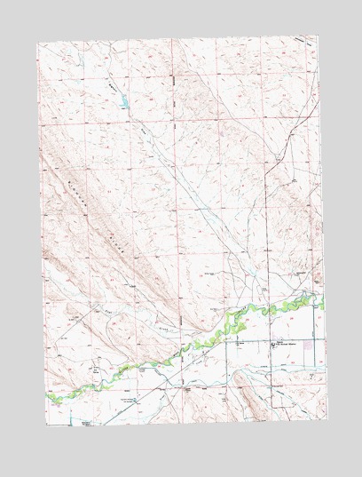 Ethete, WY USGS Topographic Map