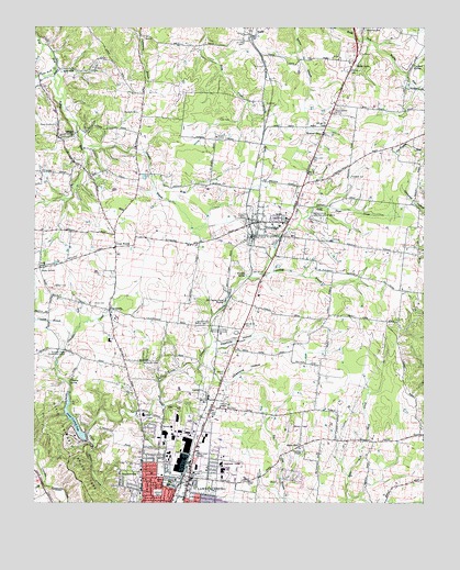 Ethridge, TN USGS Topographic Map