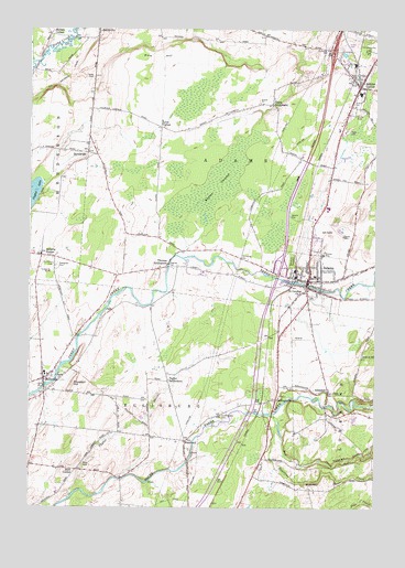 Adams, NY USGS Topographic Map