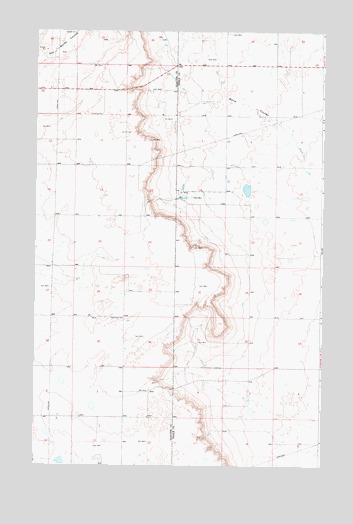 Ethridge NW, MT USGS Topographic Map