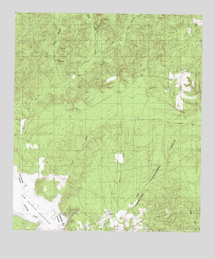 Etoile North, TX USGS Topographic Map