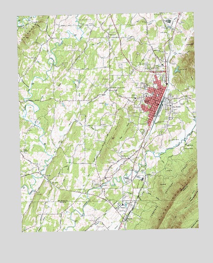 Etowah, TN USGS Topographic Map