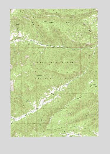 Ettien Spring, MT USGS Topographic Map