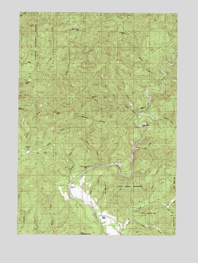 Euchre Mountain, OR USGS Topographic Map