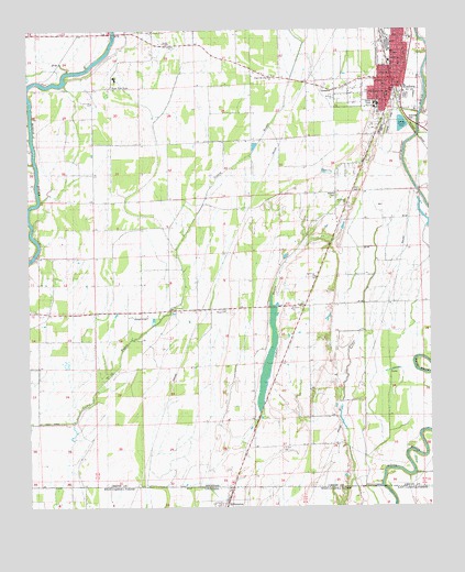 Eudora South, AR USGS Topographic Map
