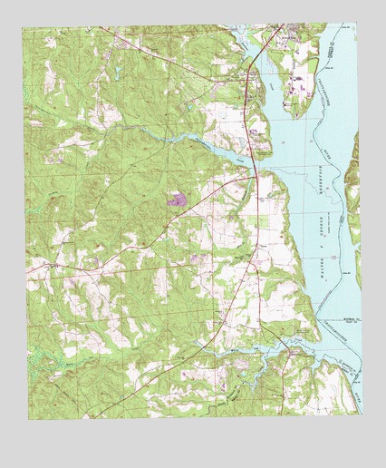 Eufaula South, AL USGS Topographic Map