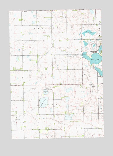 Arlington NE, SD USGS Topographic Map