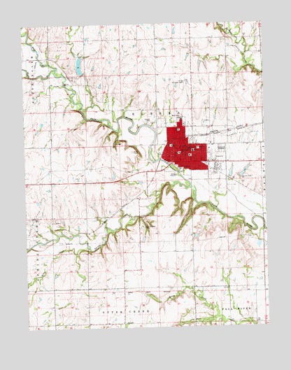 Eureka, KS USGS Topographic Map