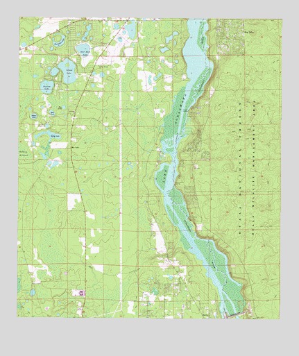 Eureka Dam, FL USGS Topographic Map