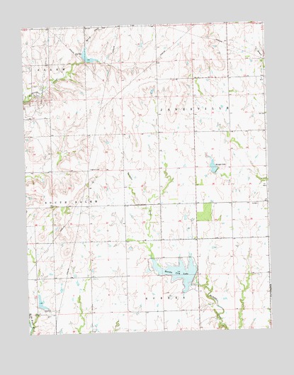 Eureka NE, KS USGS Topographic Map