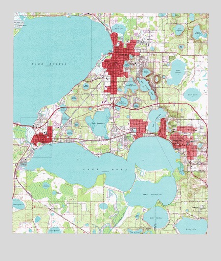 Eustis, FL USGS Topographic Map