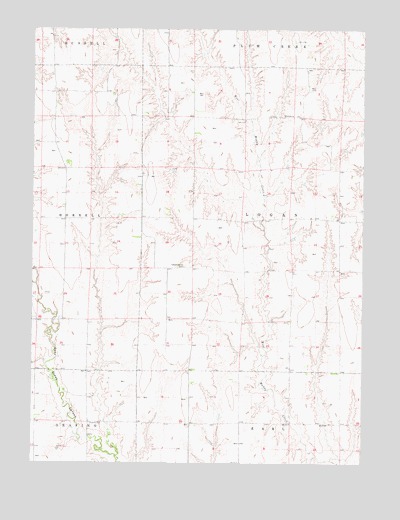 Eustis SW, NE USGS Topographic Map