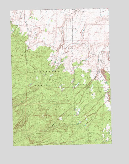 Evans Well, OR USGS Topographic Map