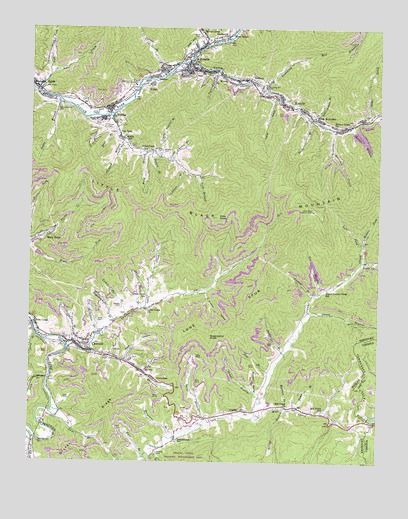 Evarts, KY USGS Topographic Map