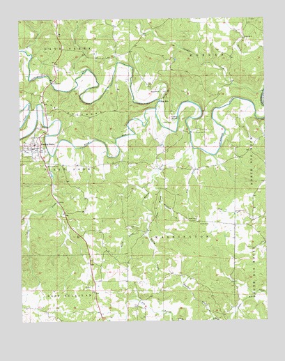 Evening Shade, AR USGS Topographic Map