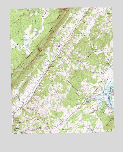 Evensville, TN USGS Topographic Map