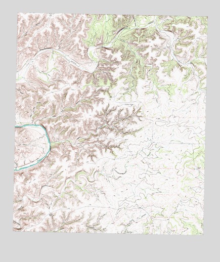 Everett Canyon, TX USGS Topographic Map
