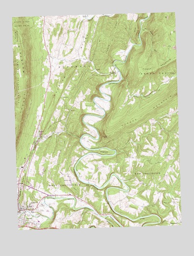 Everett East, PA USGS Topographic Map