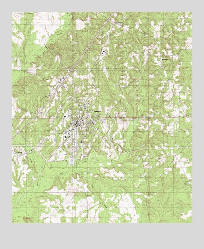 Evergreen, AL USGS Topographic Map