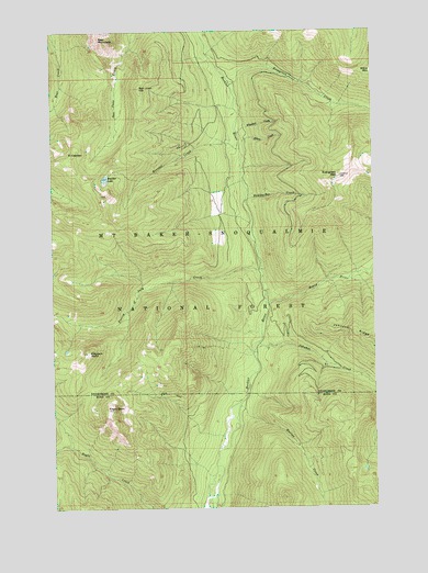 Evergreen Mountain, WA USGS Topographic Map
