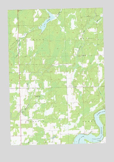 Exeland SE, WI USGS Topographic Map