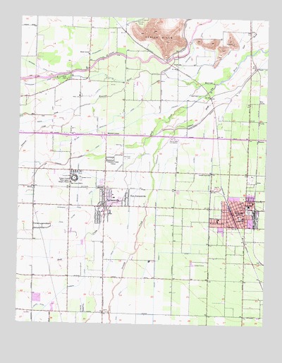 Exeter, CA USGS Topographic Map