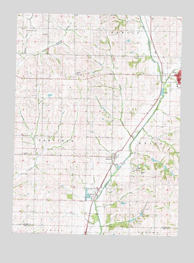 Exira West, IA USGS Topographic Map
