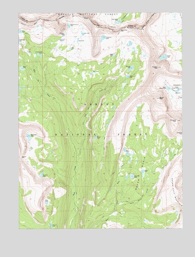 Explorer Peak, UT USGS Topographic Map
