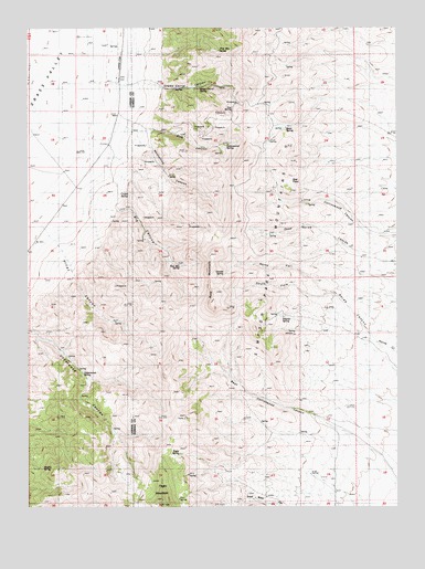 Fagin Mountain, NV USGS Topographic Map