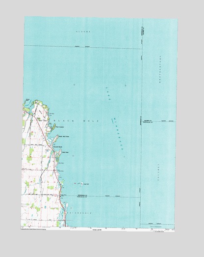 Fahrney Point, WI USGS Topographic Map
