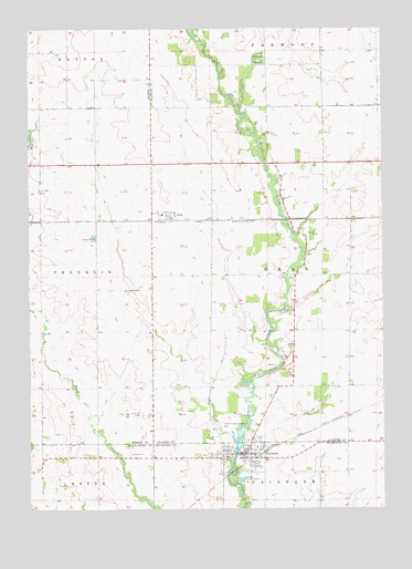 Fairbank, IA USGS Topographic Map