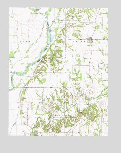 Fairbanks, IN USGS Topographic Map