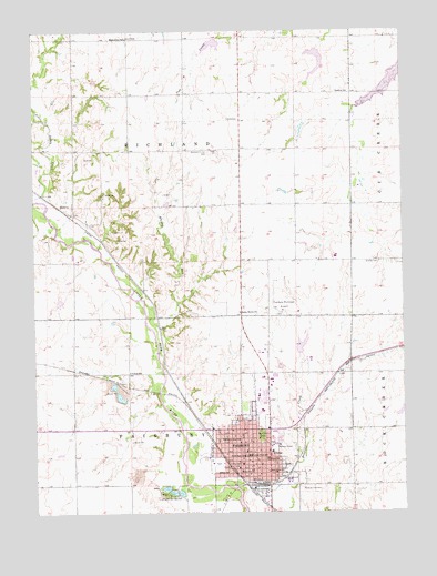 Fairbury, NE USGS Topographic Map