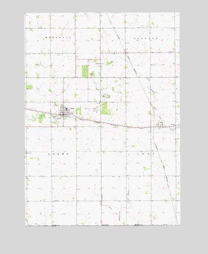 Adams, MN USGS Topographic Map